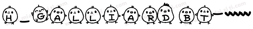 H_Galliard BT字体转换